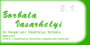 borbala vasarhelyi business card